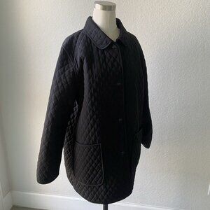 Jones New York Black Quilted Jacket